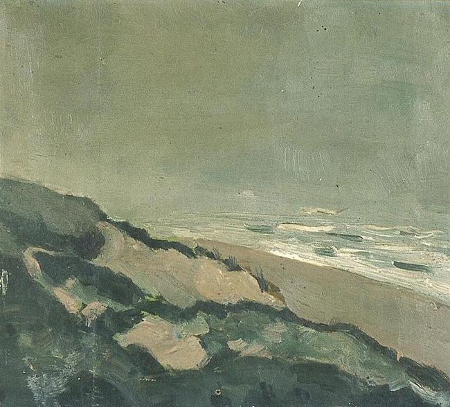 Theo van Doesburg Dunes and sea Germany oil painting art